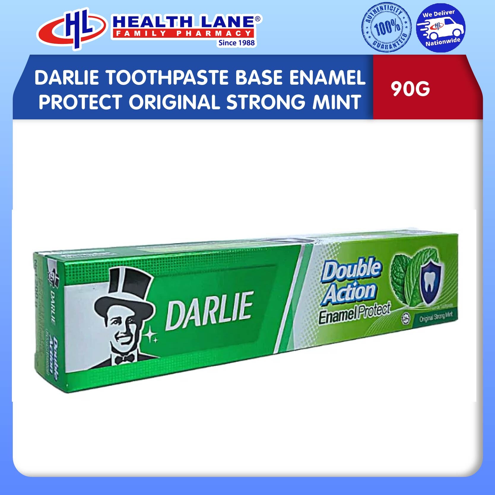 DARLIE UBAT GIGI BASE ENAMEL PROTECT - ORIGINAL STRONG PUDINA(90G)